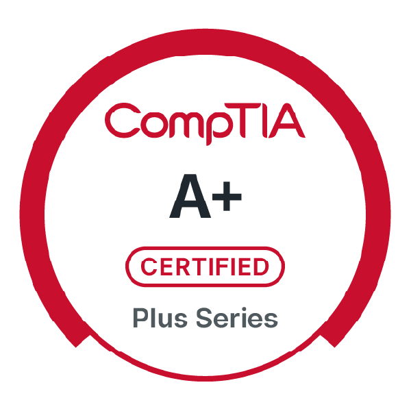 CompTIA A+ Certified badge